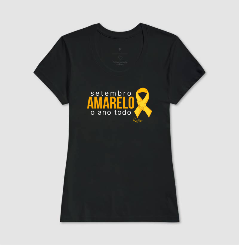 Baby Look - Setembro Amarelo O ANO TODO