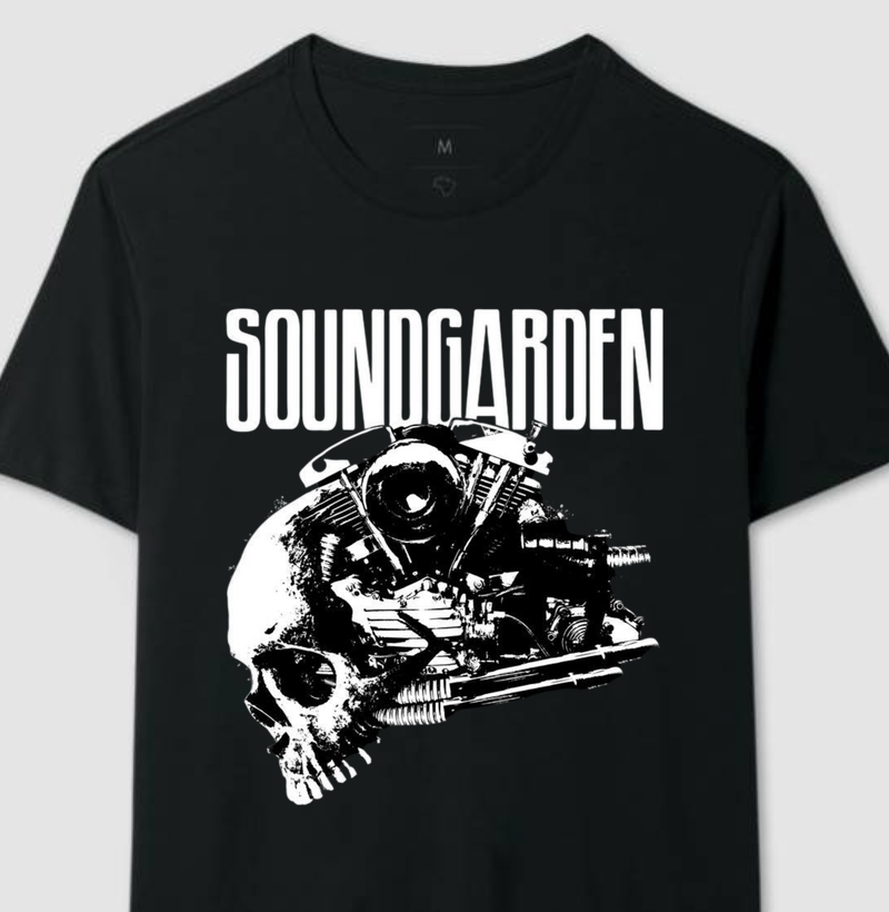 Camiseta Soundgarden - Caveira Mecânica