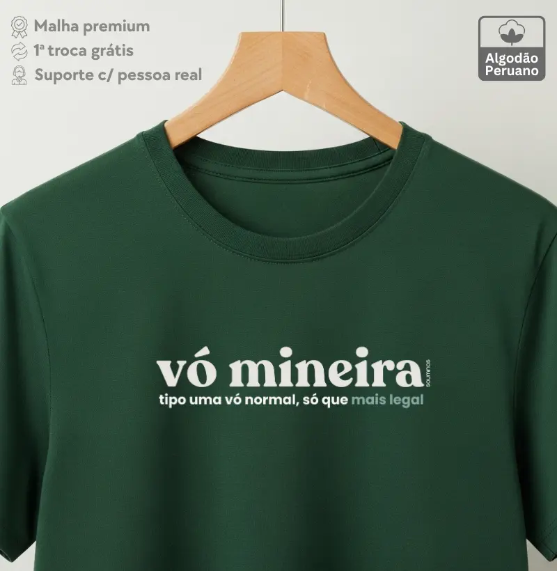 Vó mineira - 100% Algodão Peruano