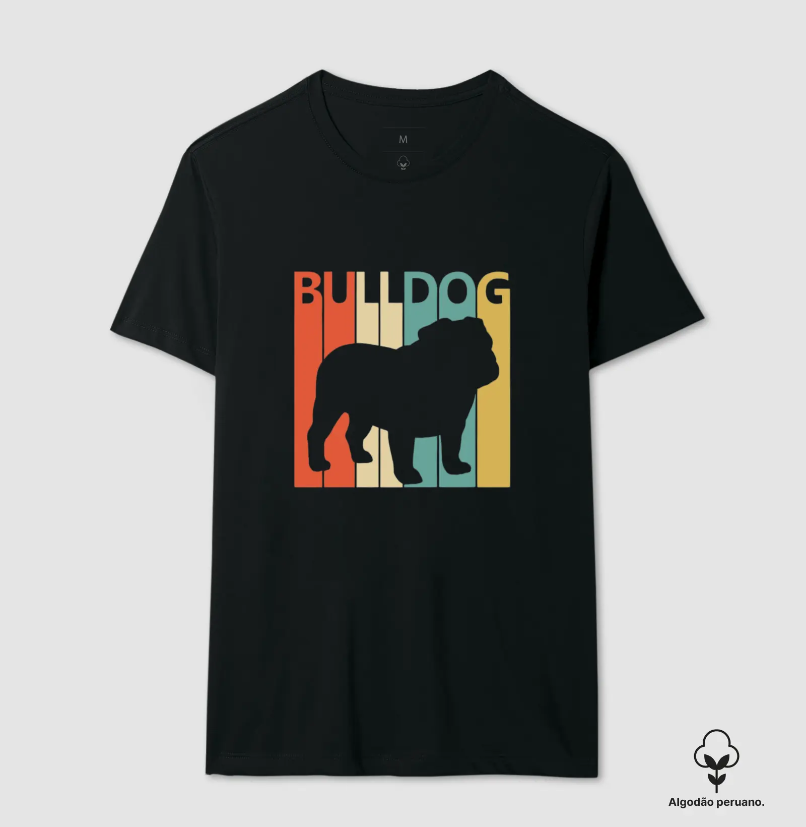 Bulldog silhueta preta