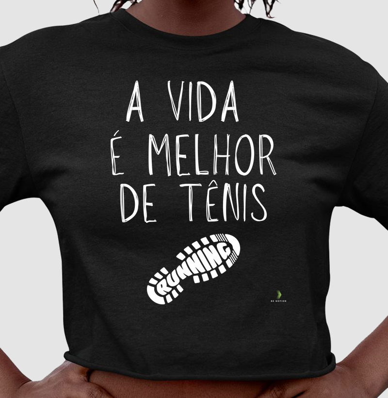 A vida é melhor de tênis de corrida