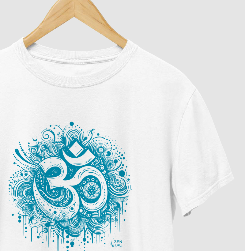 Yoga OM - Pinceladas (estampa azul)