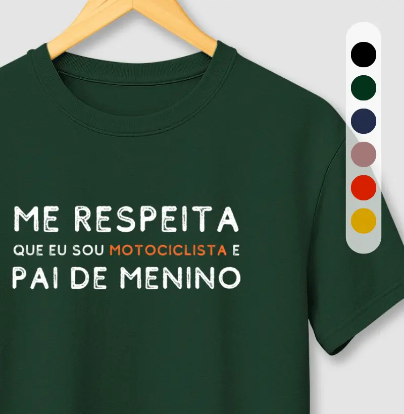 Me respeita que eu sou motociclista e pai de MENINO