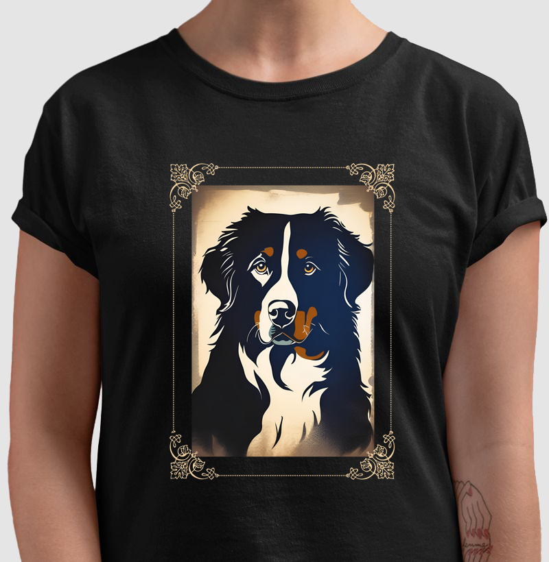 Camiseta Bernese em Moldura