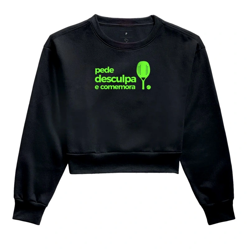 Camiseta clássica Pede desculpa e comemora 