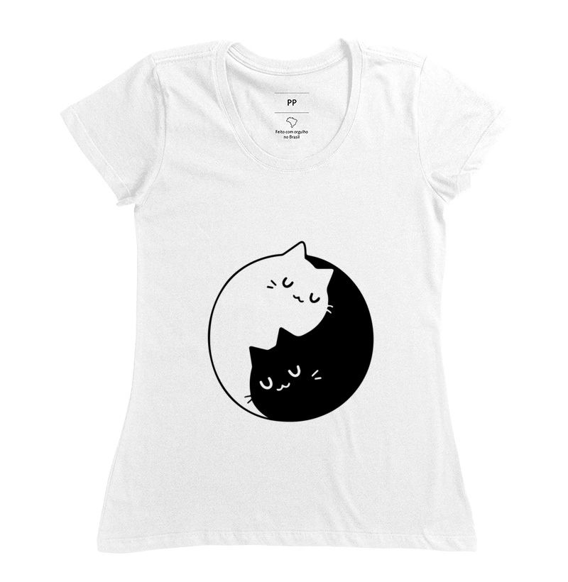 Camiseta Gatos Unidos Feminina