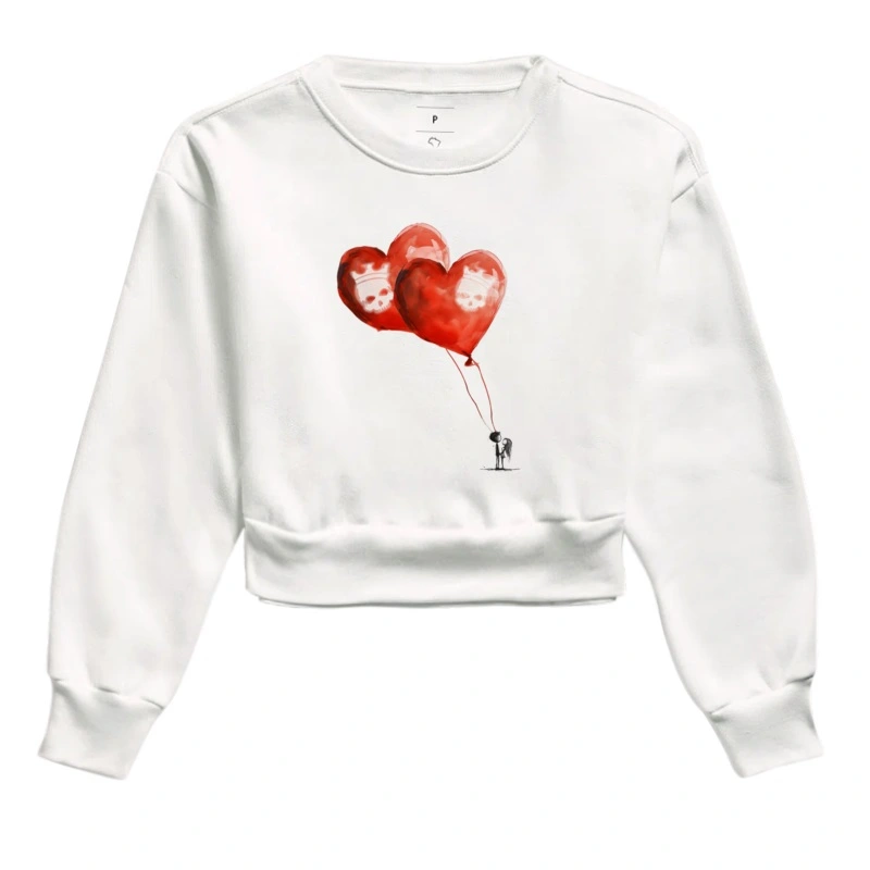Crown in Love - Dia dos Namorados - Moletom Cropped