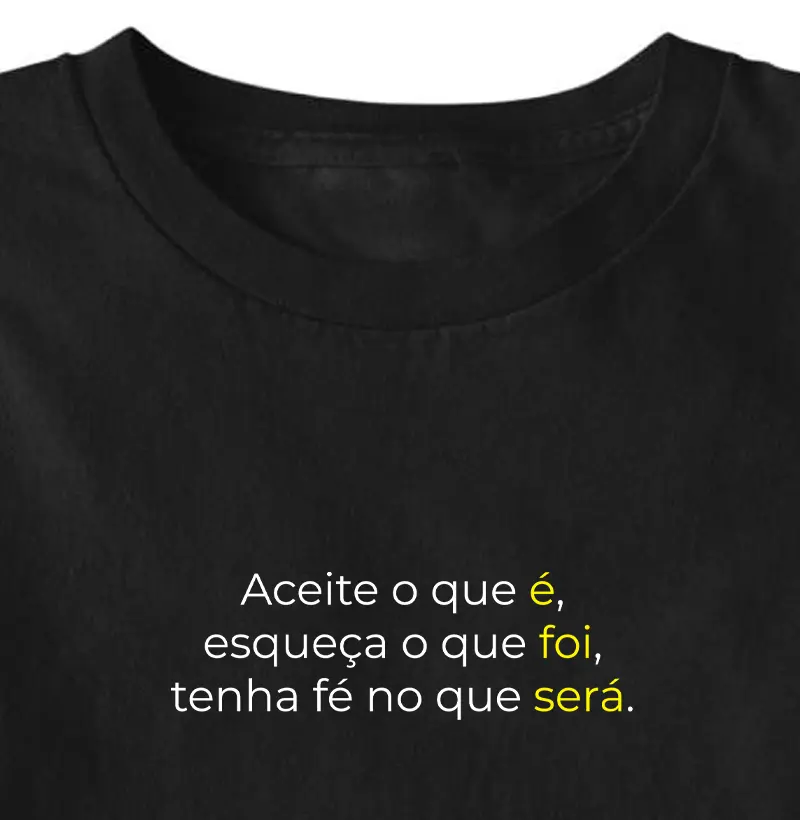 Tenha fé no que será