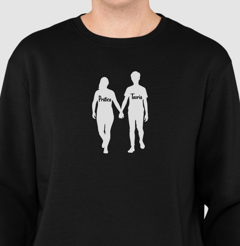Camisa "A prática anda de mãos dadas com a teoria"