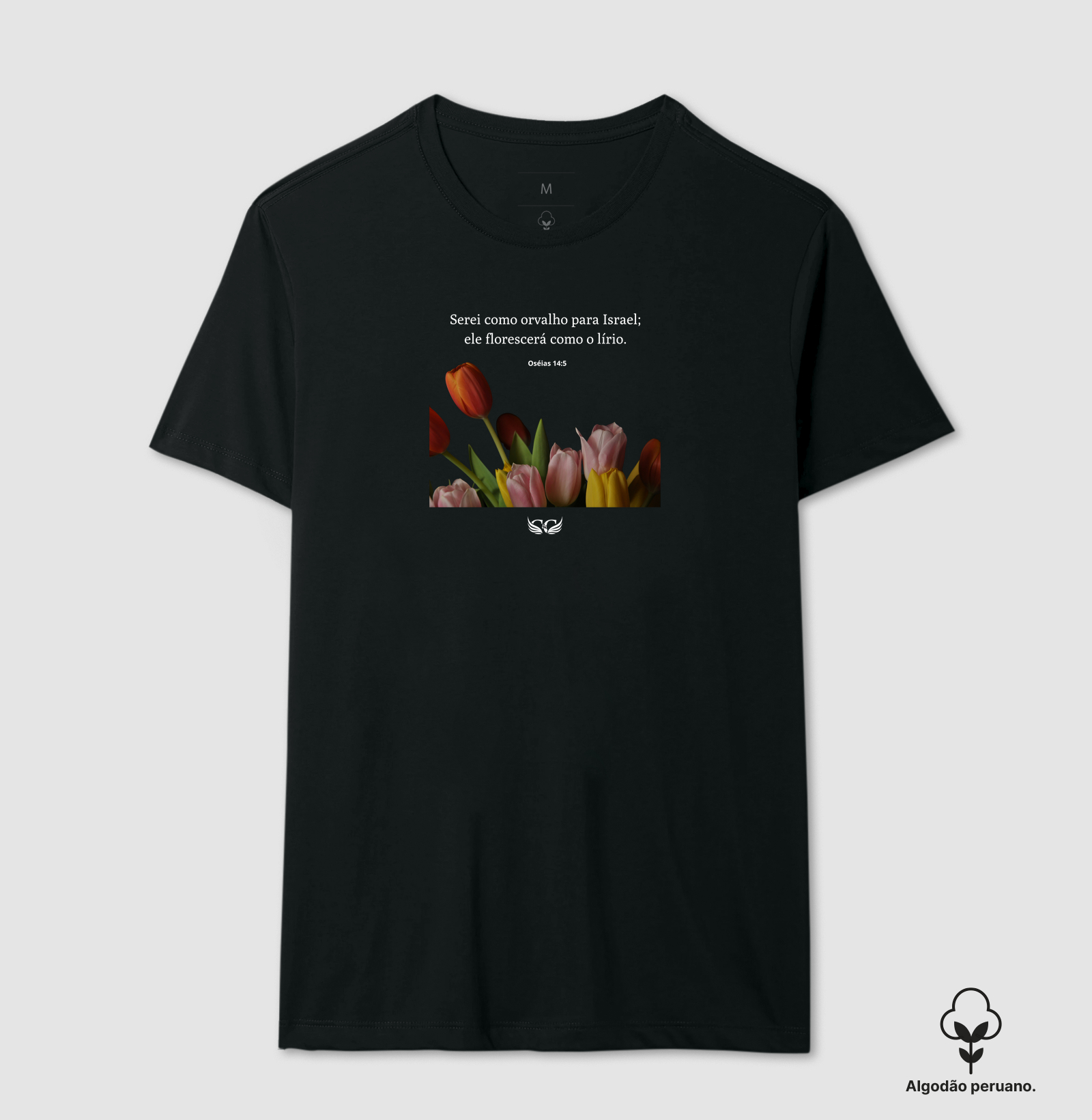  Camiseta Feminina Personalizada Serei como Orvalho para Israel. Oséias 14.5