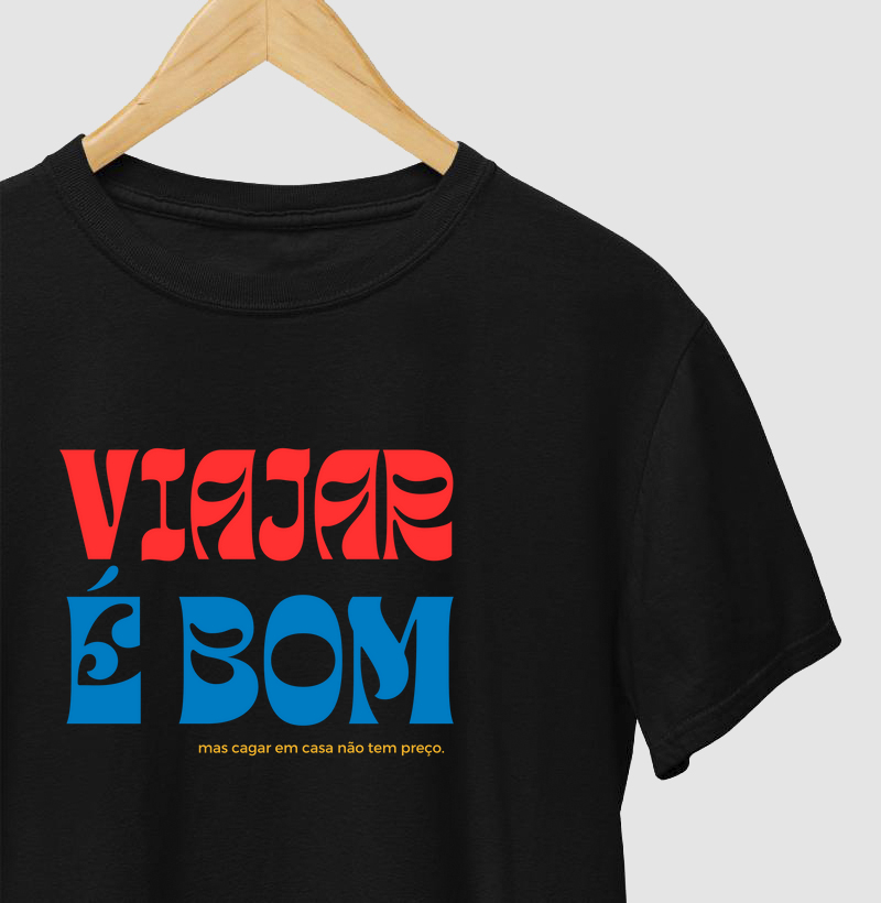 Viajar é bom, mas cagar em casa...