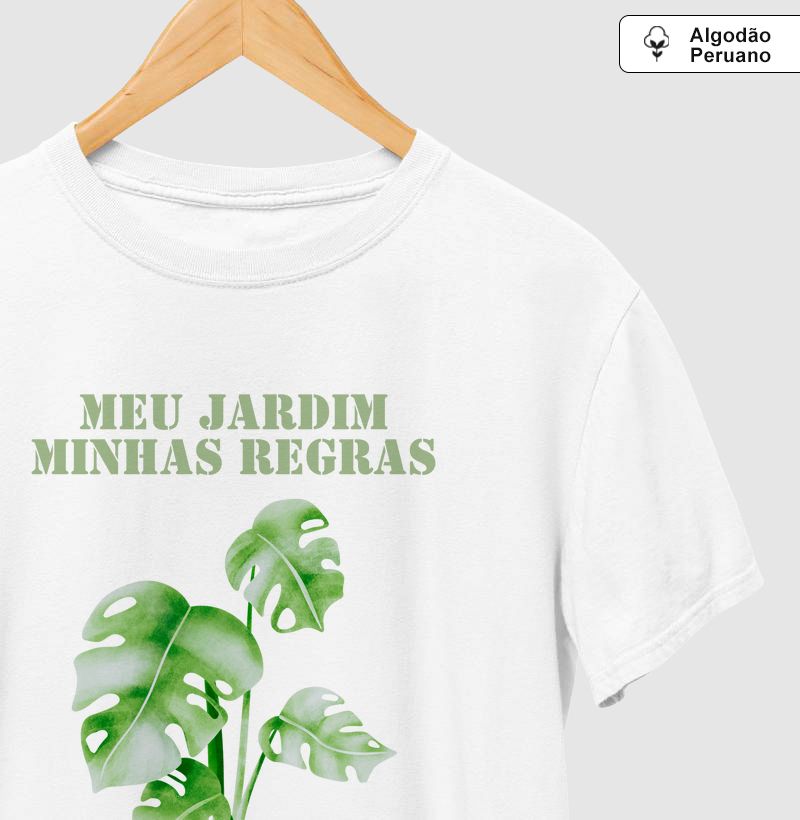 Camiseta Meu jardim minhas regras