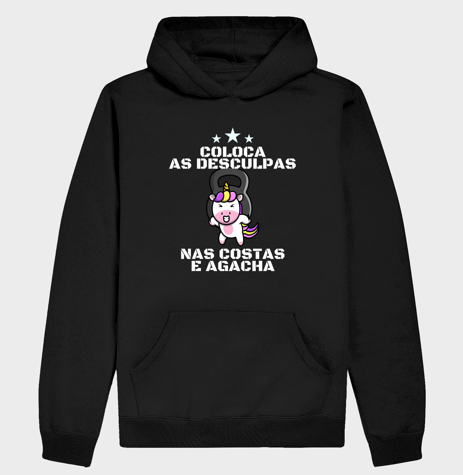 Coloca as desculpas nas costas e agacha