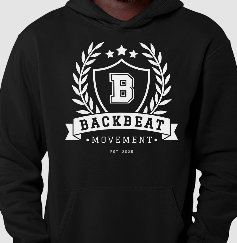 Hoodie de Moletom Backbeat Movement - Preto