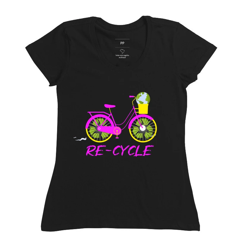 Recycle Bike Cesta Black & Pink