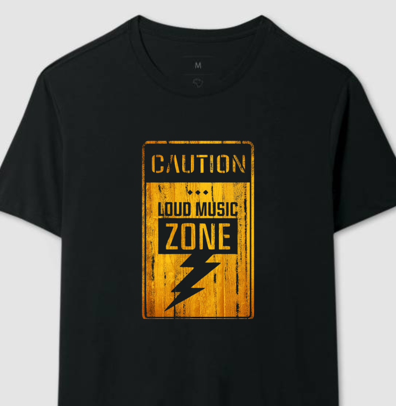 Zona de música alta, tenha cautela