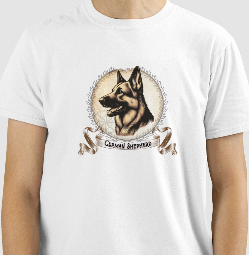 Camiseta Pastor Alemão Brasão! 