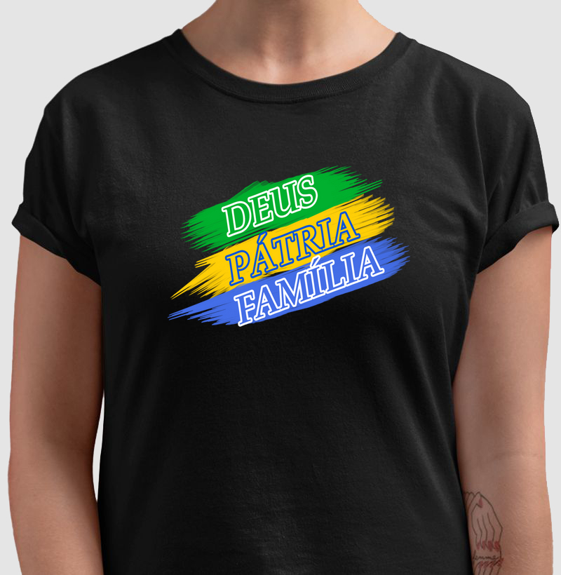 Camiseta - Deus, Pátria, Família 