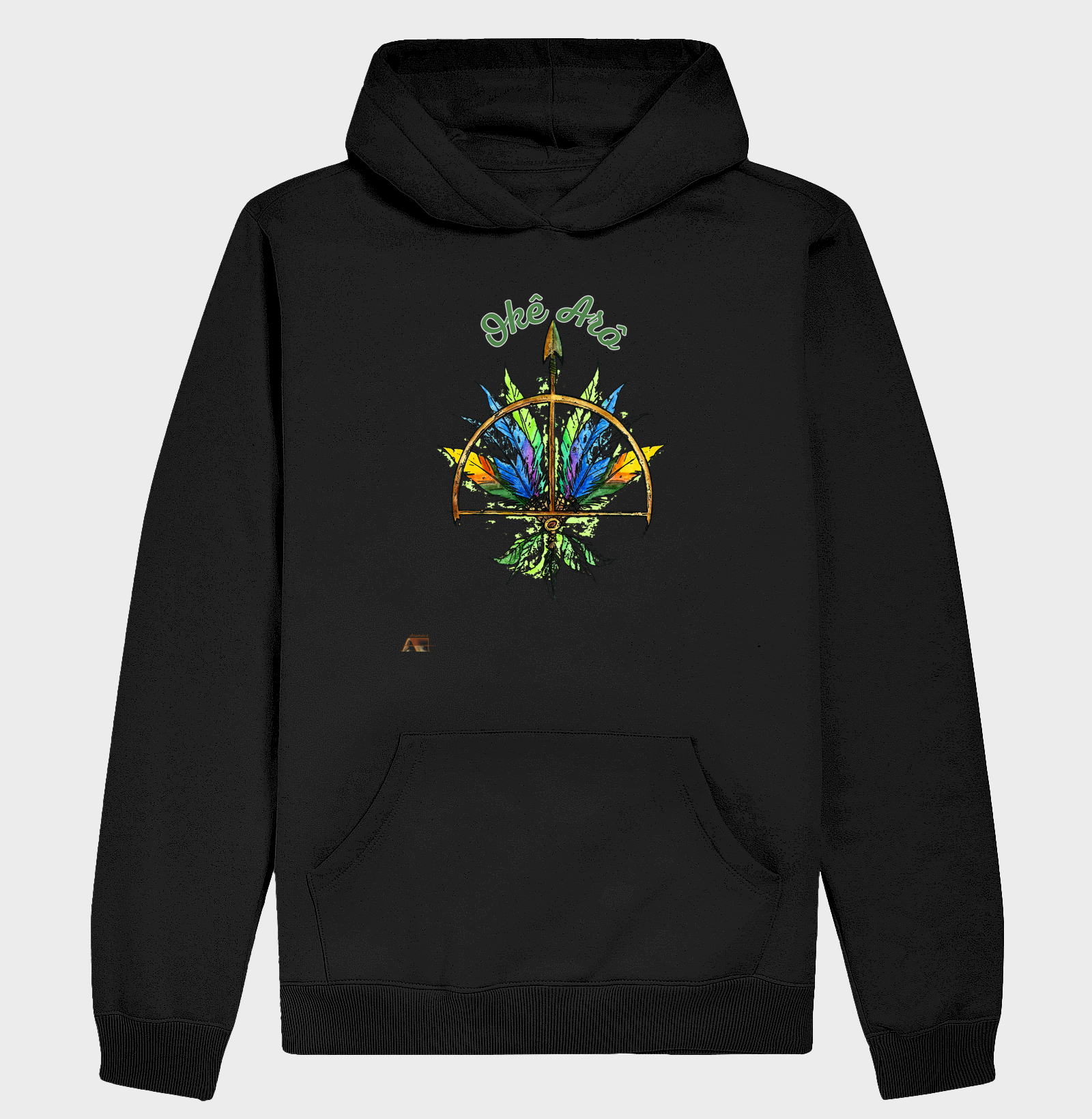 Camiseta Força da Floresta Oxóssi Ancestral 100% Algodão