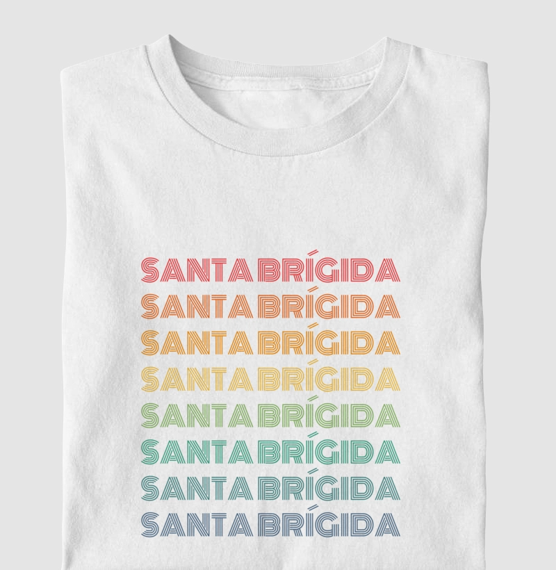 Santa Brígida Letreiro Retrô