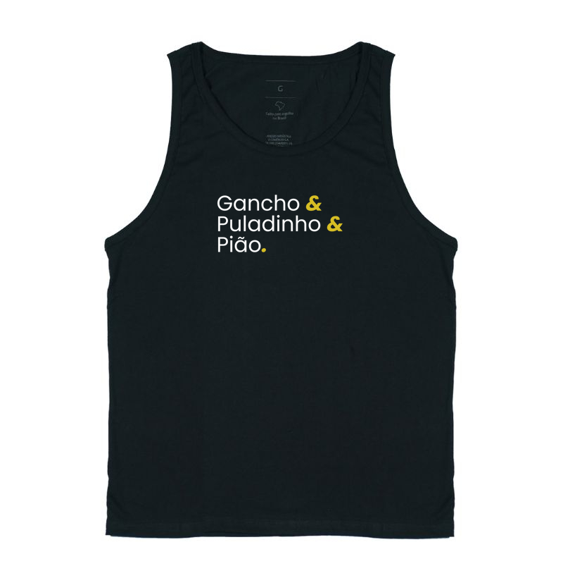 Gancho, puladinho e pião.