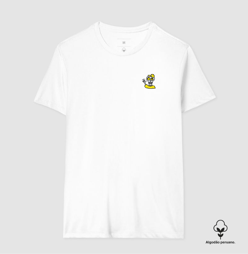 CAMISETA SKELETON - ALGODÃO PERUANO