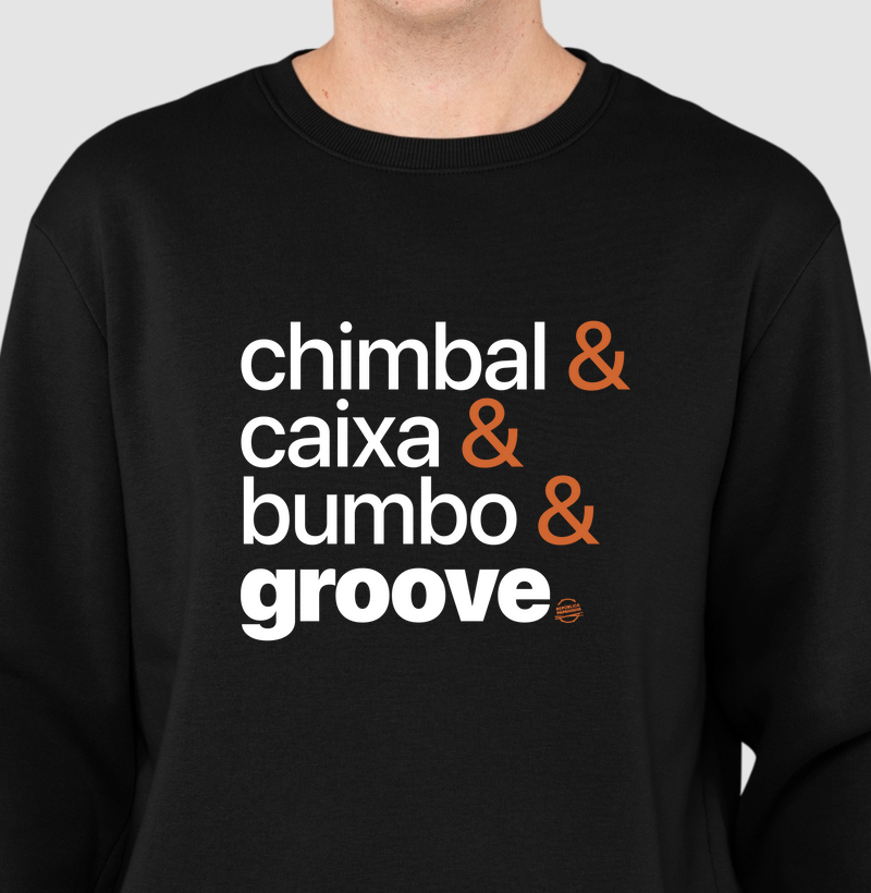 Chimbal & Caixa & Bumbo & Groove (preta e branca)