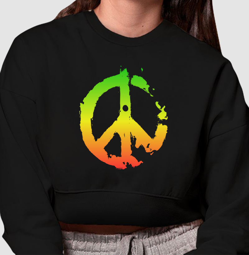 Moletom Cropped “Reggae Peace”