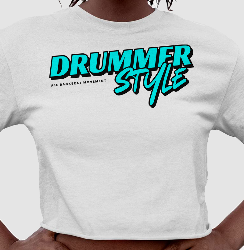Cropped Classic Drummer Style Backbeat 
