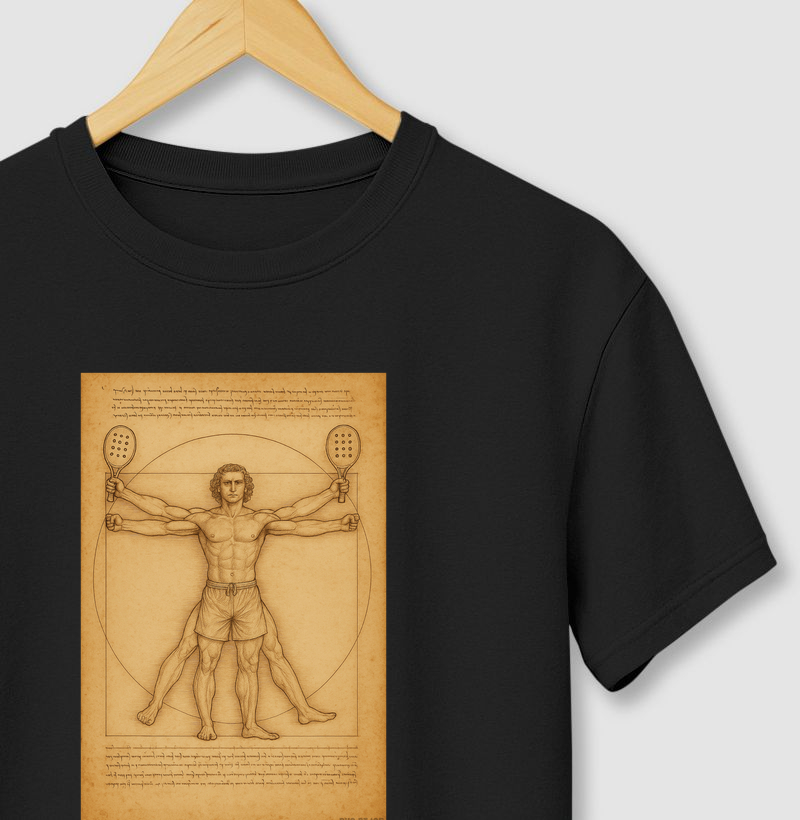 Beach Tennis - Leonardo Da Vinci - Homem Vitruviano