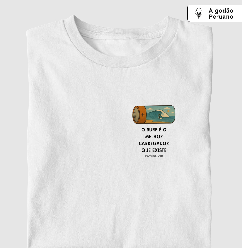 Estampa de bolso - Surf é o melhor carregador que existe