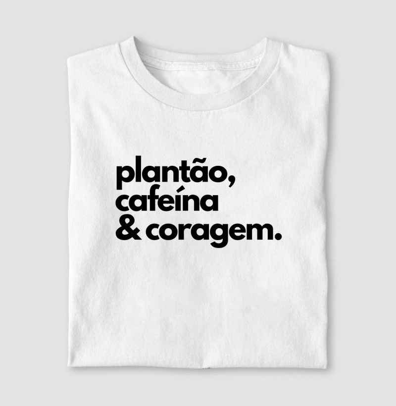 Camiseta Cafeína Branca