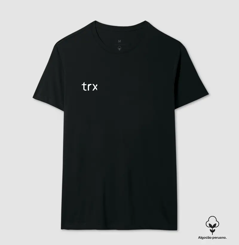 TRX - Camiseta Preta Algodão Peruano