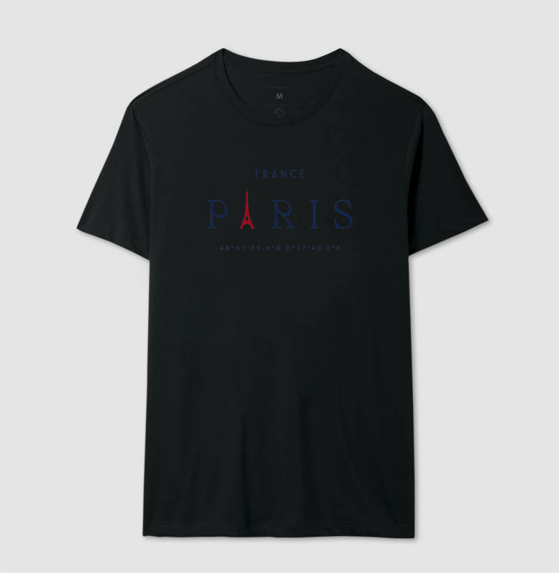 T-shirt Unisex Minimalista -Paris-