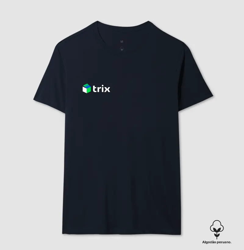 Trix - Camiseta Azul Marinho Algodão Peruano