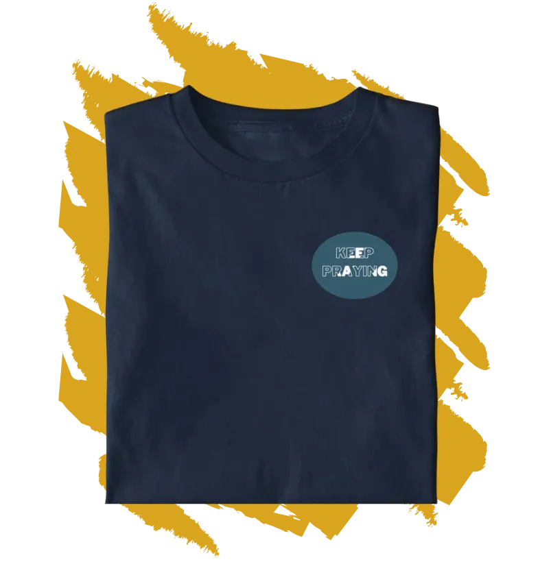 Camiseta Cristã - keep praying FEM