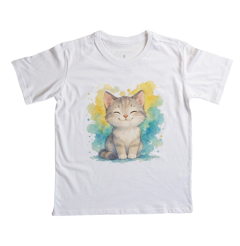 Gato - estilo aquarela (infantil)