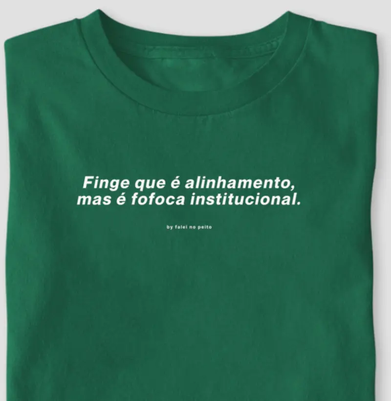 Finge que é alinhamento, mas é fofoca institucional.