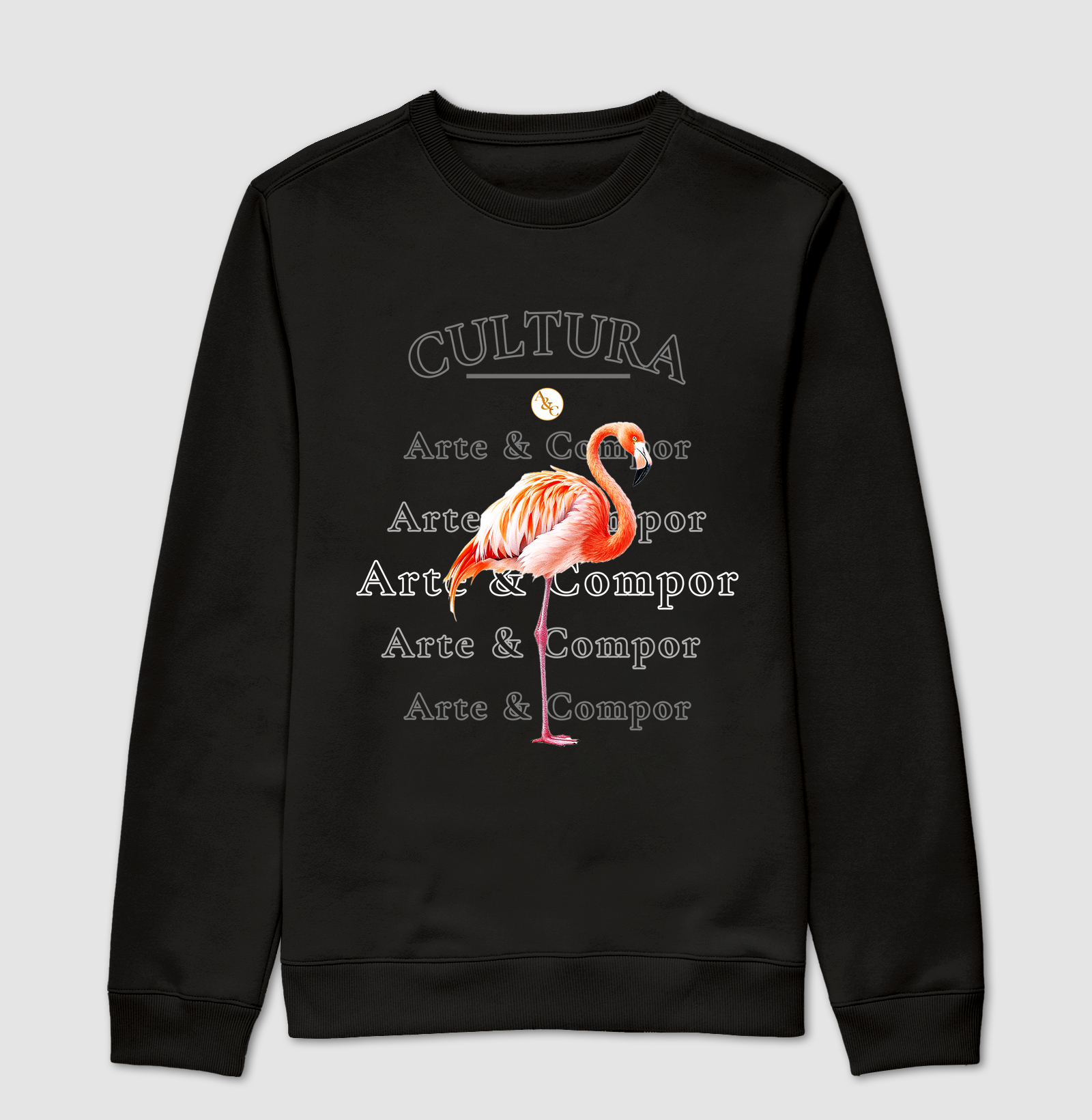 Camiseta Flamingo Arte & Compor
