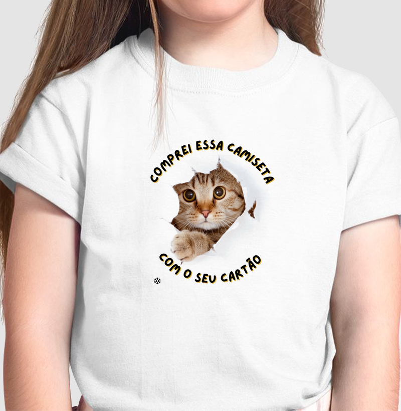 Camiseta Infantil Seu Cartão