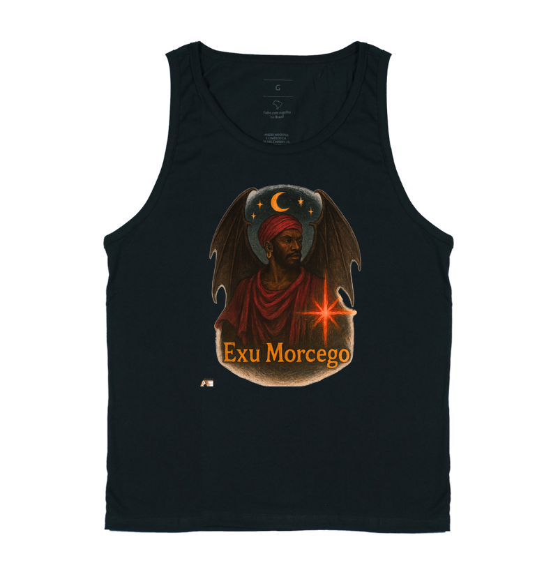 Camiseta Aruanda ê Exu Morcego 100% Algodão