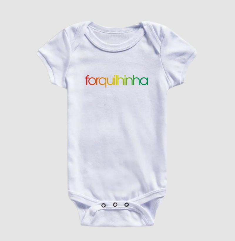 Body Infantil Forquilhinha Cores da Bandeira