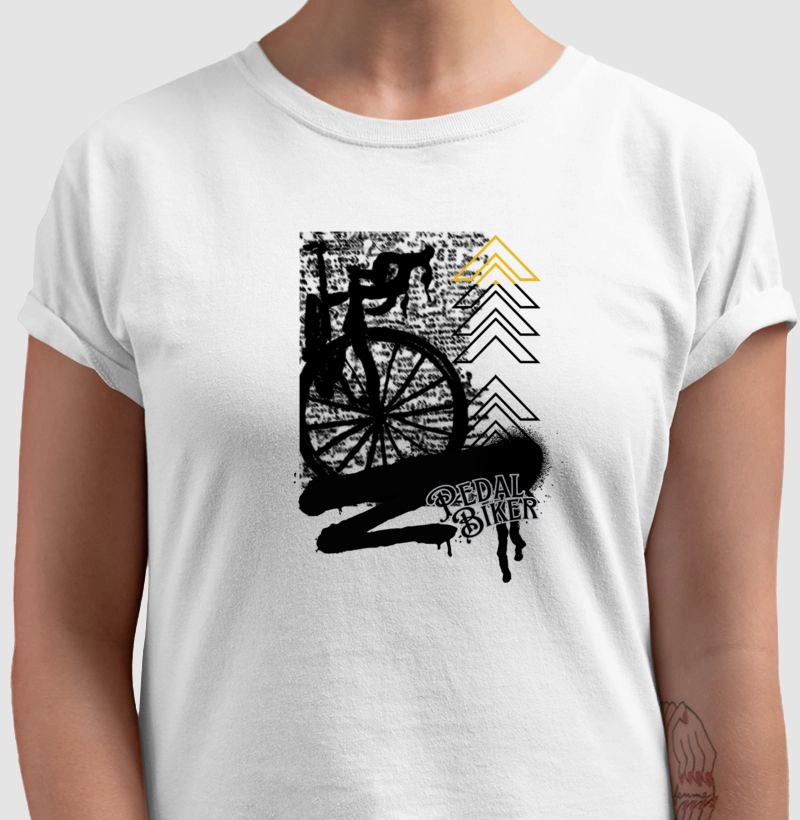camiseta pedal rider bike urbana