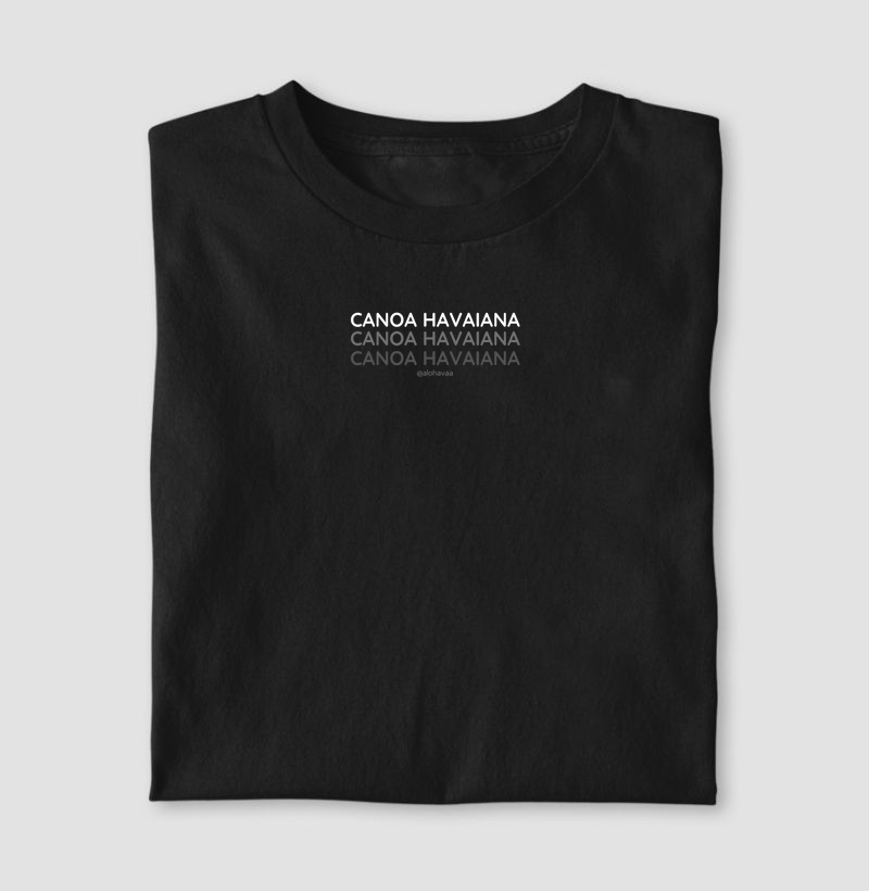 Canoa havaiana - monocromático
